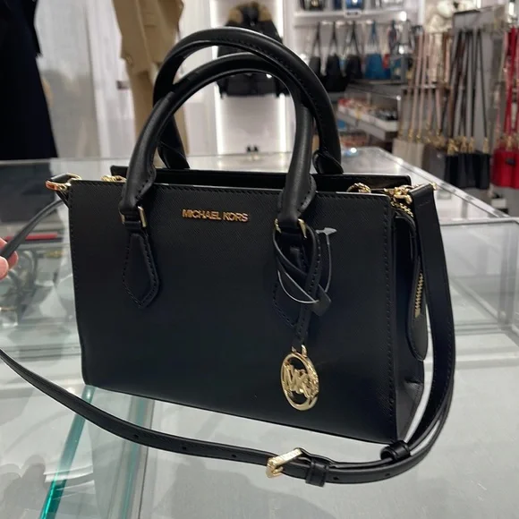 Michael Kors Sheila Small Center Zip Satchel Shoulder Crossbody Bag Non Leather - Picture 2 of 16